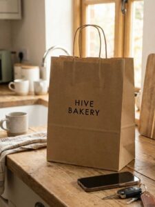 Bespoke Custom Twisted Handle Paper Bags for Retail